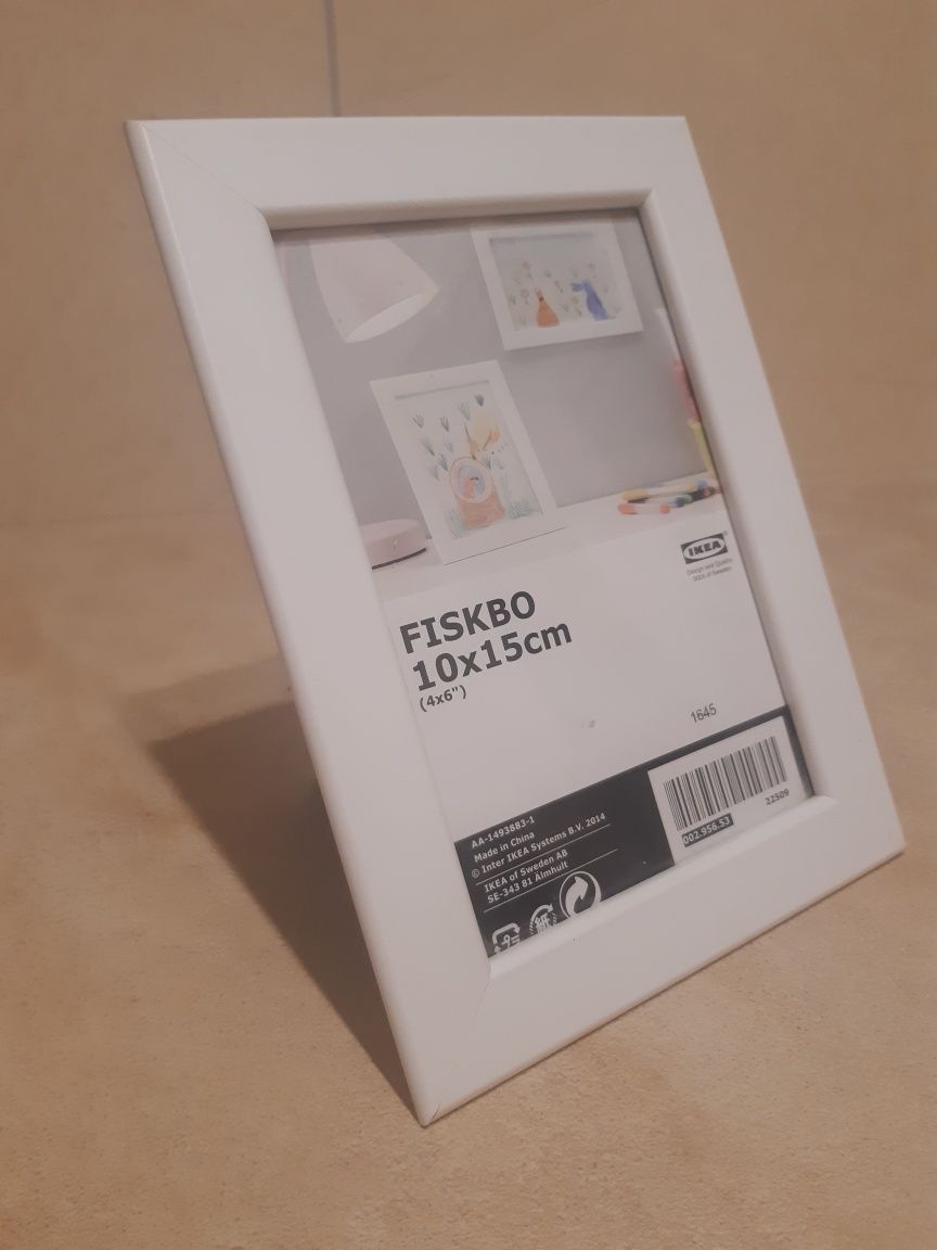 Nowa ramka na zdjęcia FISKBO IKEA 10X15 biała