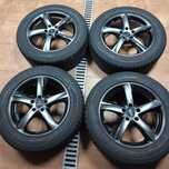 Czarno-srebrne alufelgi 18 5x114,3 firmy ATT 880C do Kia