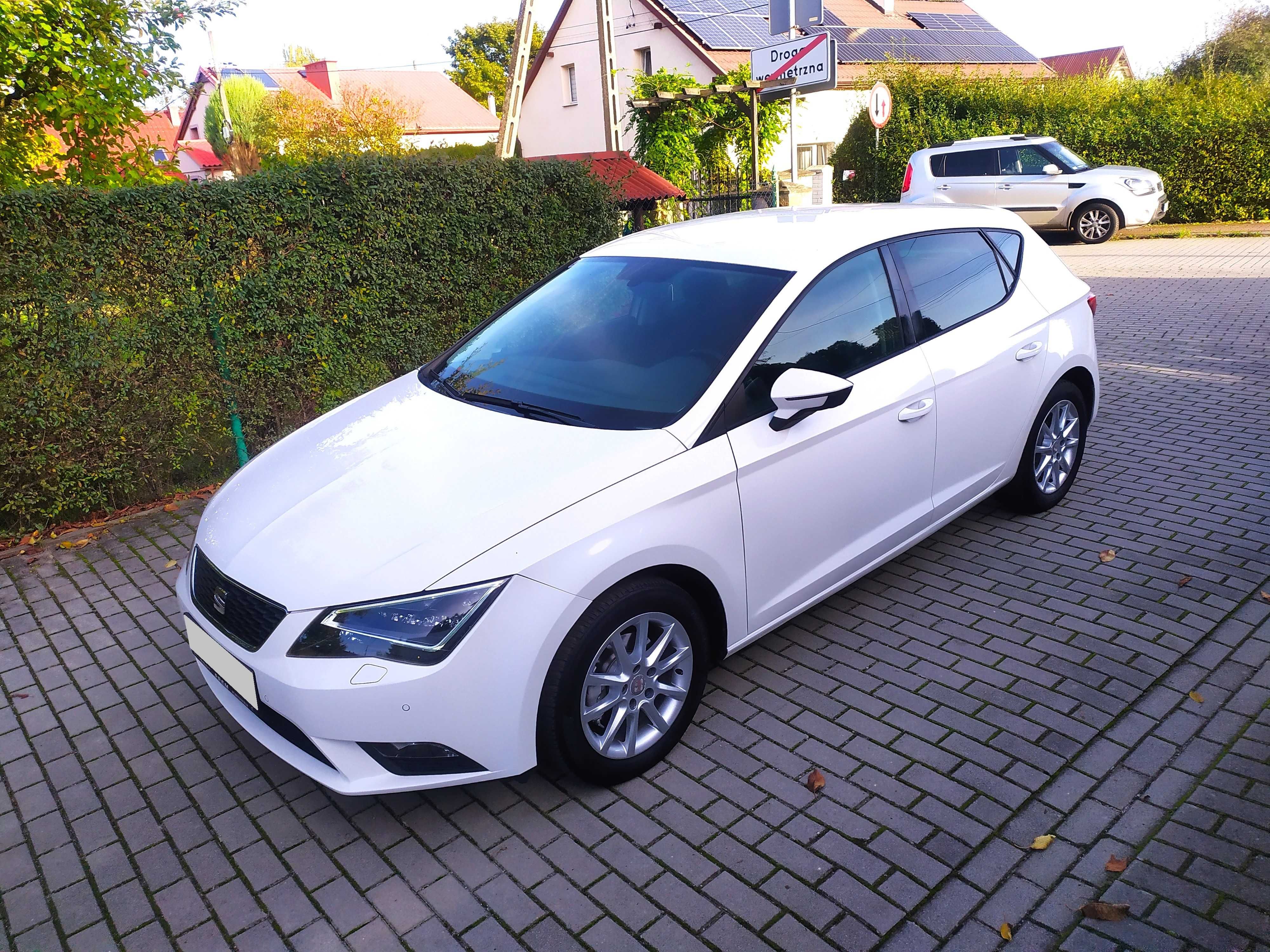 Śliczny Seat Leon TSI Full Led PDCx2 Navi Alu Servis 100oookm!