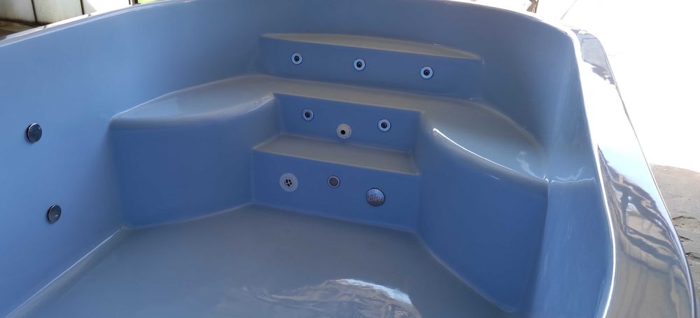 Całoroczny basen 10 os masaż pokrywa LED balia jacuzzi sauna transport