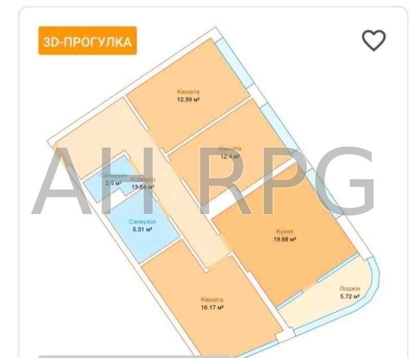 Продам 3к квартиру 89м2, ЖК Грейт ( Great ), 1 дом