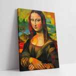 Obraz na płótnie Mona Lisa w Stylu Picassa do domu pokoju salonu 60x80