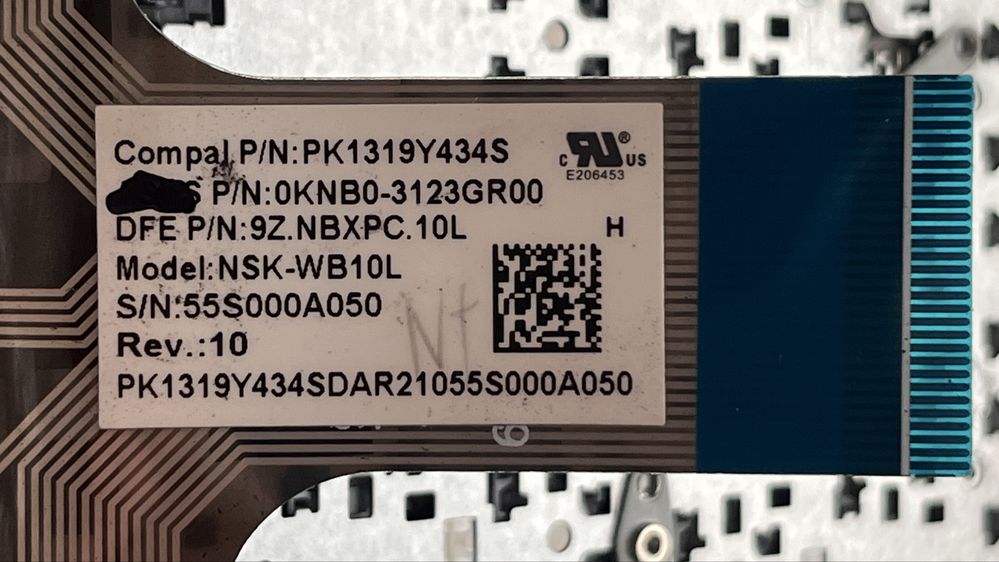 Teclado novo para portátil Asus Zenbook UX305