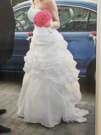 suknia ślubna 2 w 1 biała