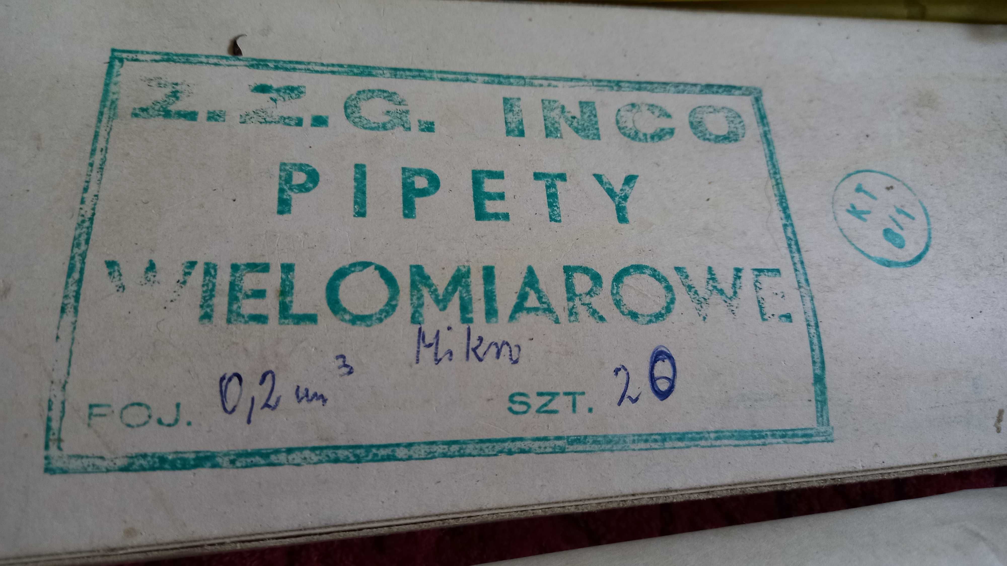 Pipety wielomiarowe 31 cm i 35 cm- Nowe