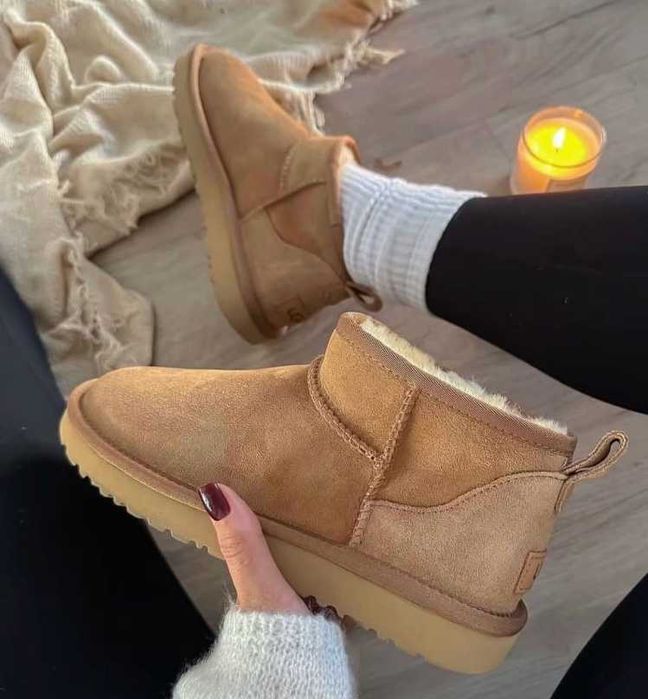 UGG Classic Ultra Mini Cienkie dno Boot Chestnut37