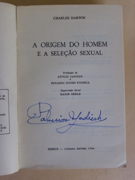 A Origem do Homem e a Selecção Sexual de Charles Darwin