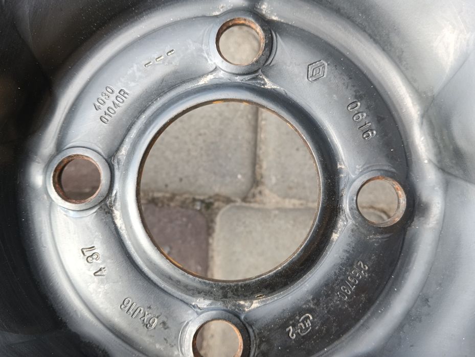 Диски  R16  4x100 6Jx16 ET37 dia-60,1  Renault Dacia