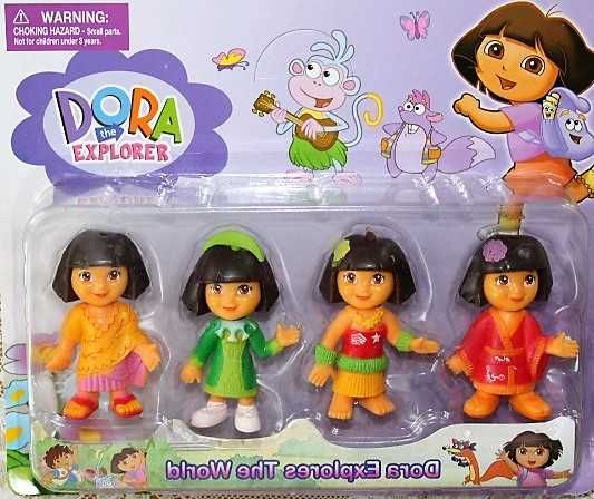 Dora The Explorer Dora Poznaje Świat 4 Figurki