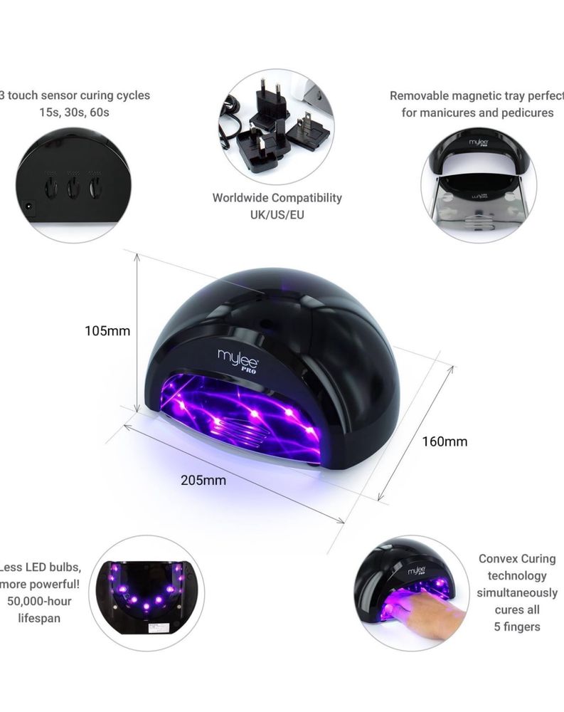 Lampa LED do Paznokci Czarna