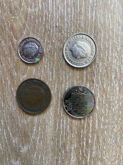 Moedas antigas Países Baixos, Itália, Bélgica e Alemanha