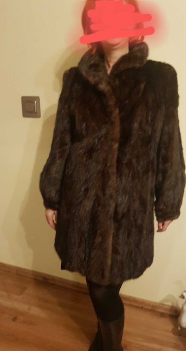 Futro z norek, krótkie rozmiar M