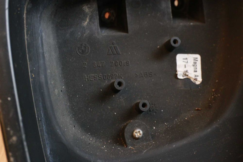 4604 BMW K1200LT Obudowa lusterka chrom-czarny, lusterko prawe