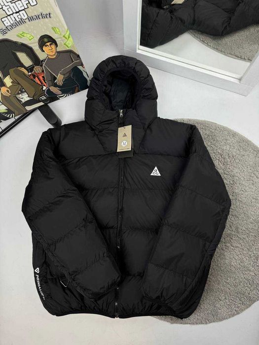 2 ВИДИ! Пуховик Nike ACG Black / Khaki S M L XL XXL куртка найк зимова