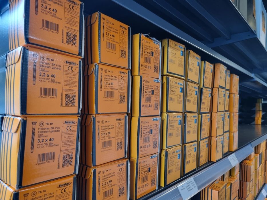 Wkręty do Elewacji Czarne Stal Nierdzewna Hobotec -Eurotec