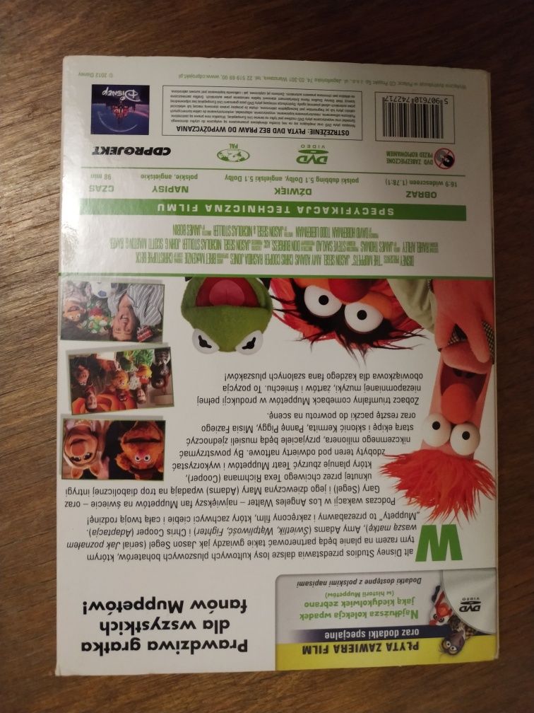 Muppety - film DVD + GRATIS przypinka pin