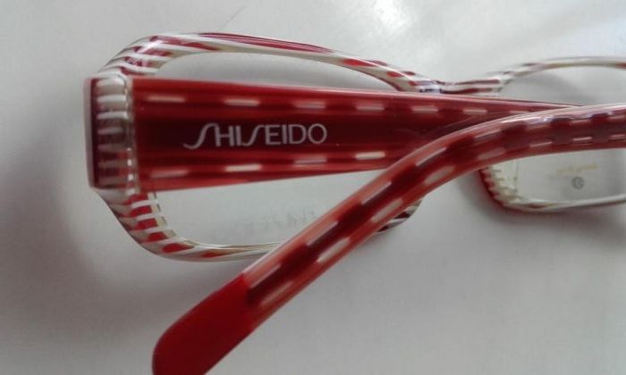 SHISEIDO mod.SH 5025 spring hinge oprawki czerwono-biała perła -nowość