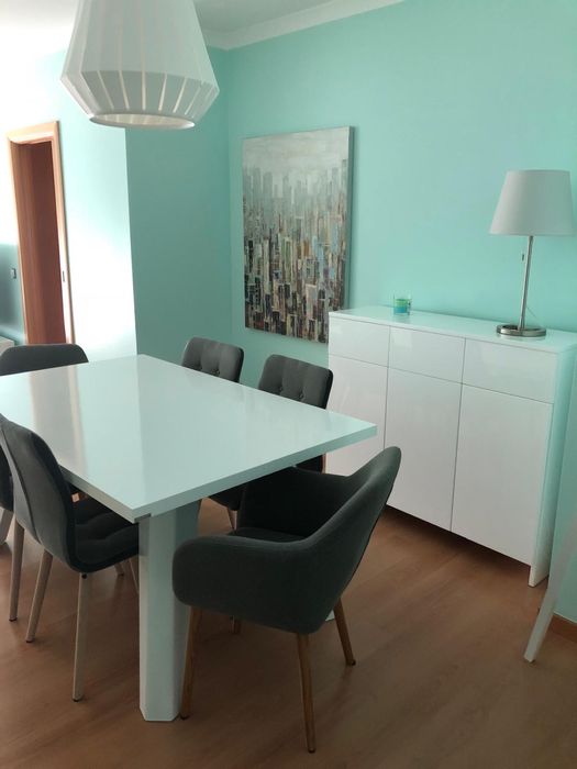 Mesa jantar 6pax branca lacada