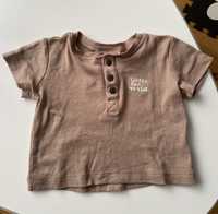 T-shirt niemowlęcy brązowy r. 68 Coccodrillo Nowy