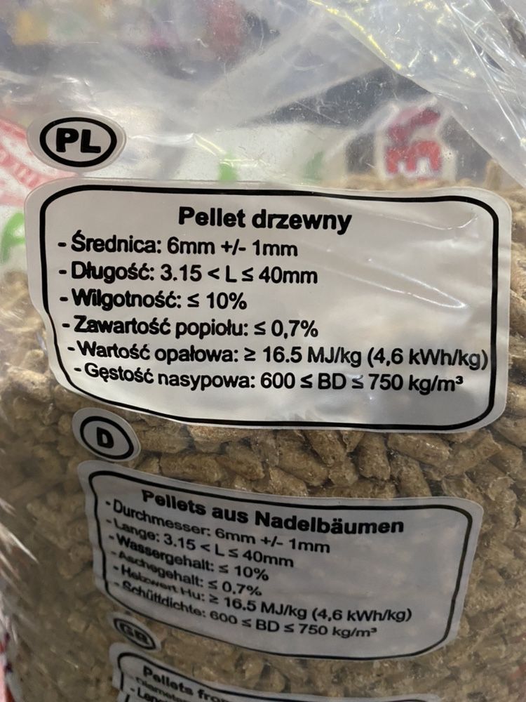 Pellet pelet pellety OLCZYK 6mm cena za 1000 kg certyfikowany opał