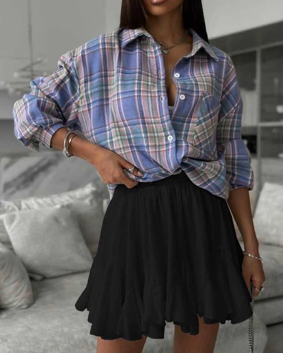 Спідниця-шорти у чорному кольорі