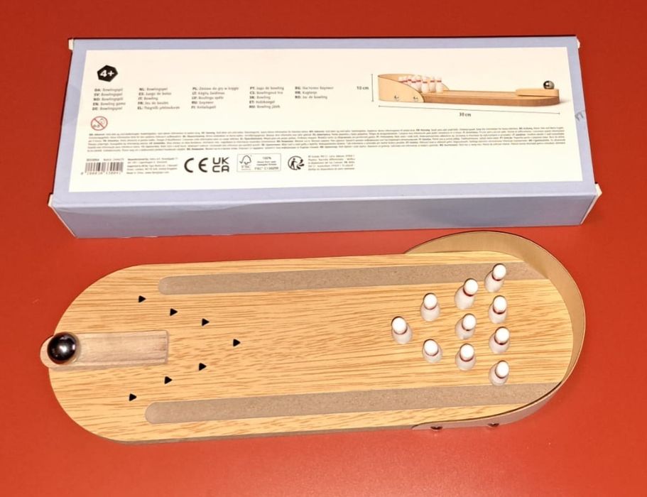 Gra mini kręgle drewniane