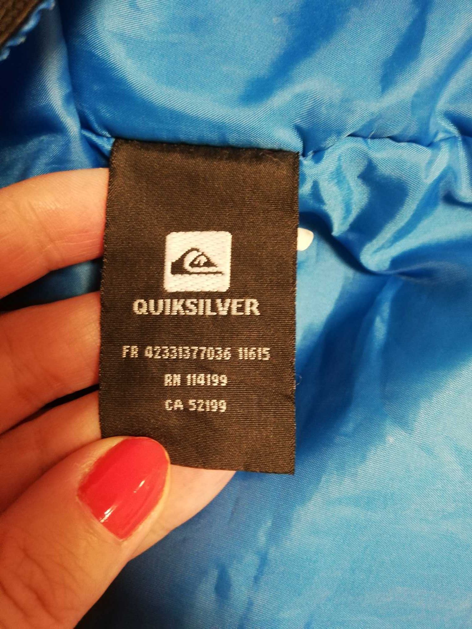 kurtka Quiksilver pomarańczowa 158 164 xs s kurtka 158 ciepła pas