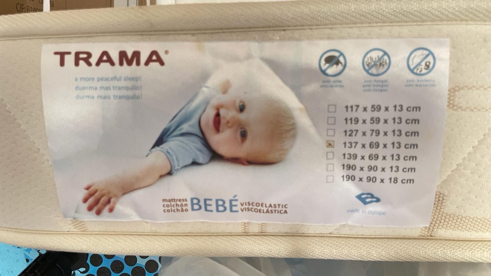 Colchão cama bebé Trama