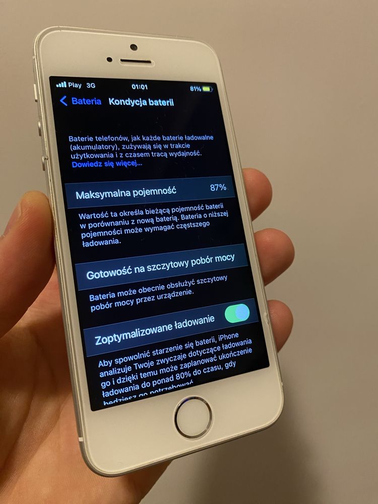 Iphone SE 2016 bateria 87% 16GB generacja 1 Sprawny apple iphon OKAZJA