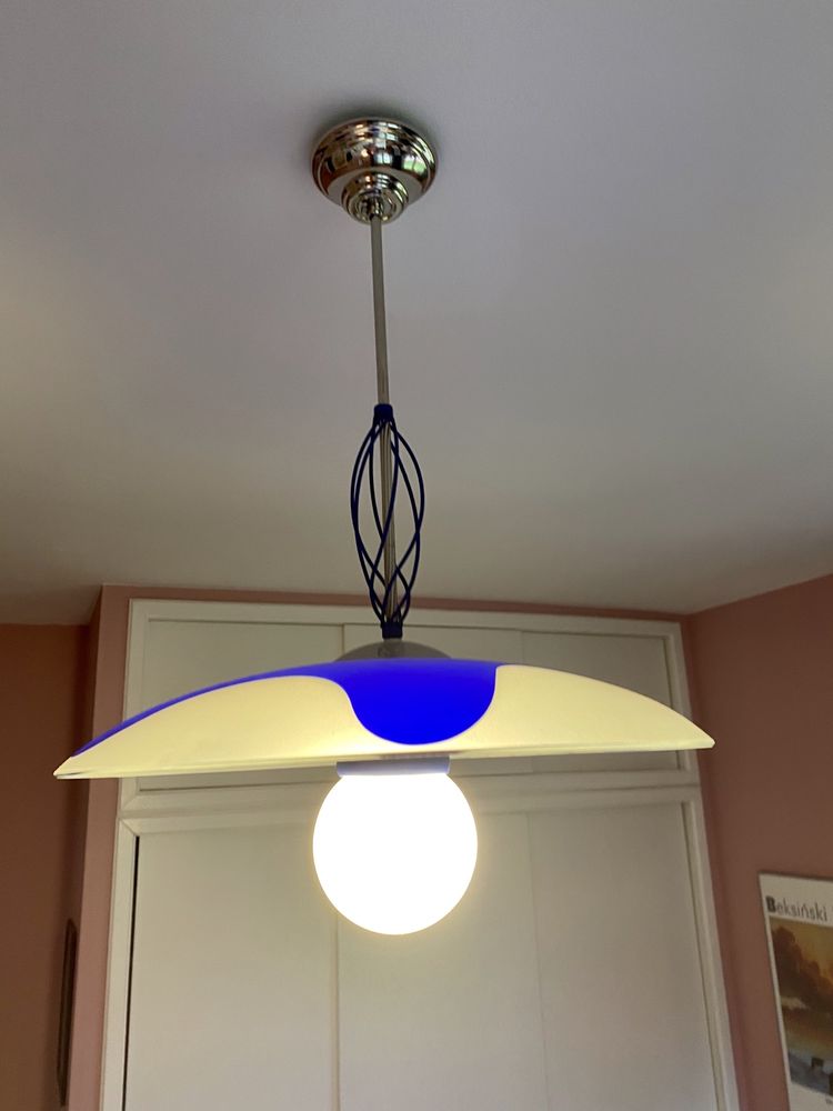 Lampa sufitowa szklana