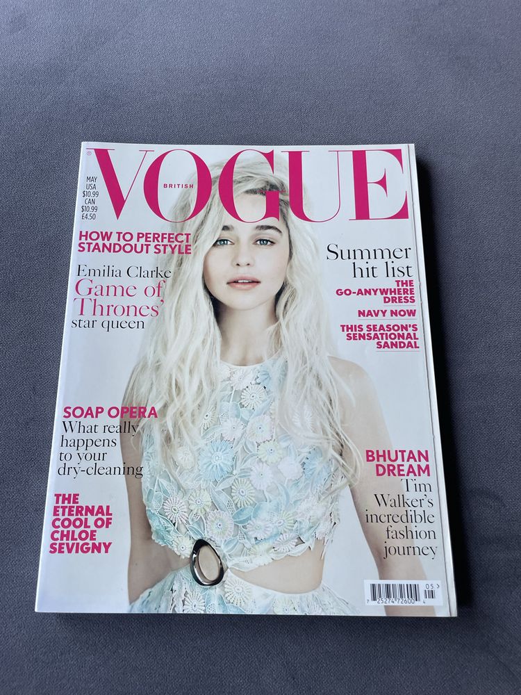 British Vogue UK Emilia Clarke Gra o Tron