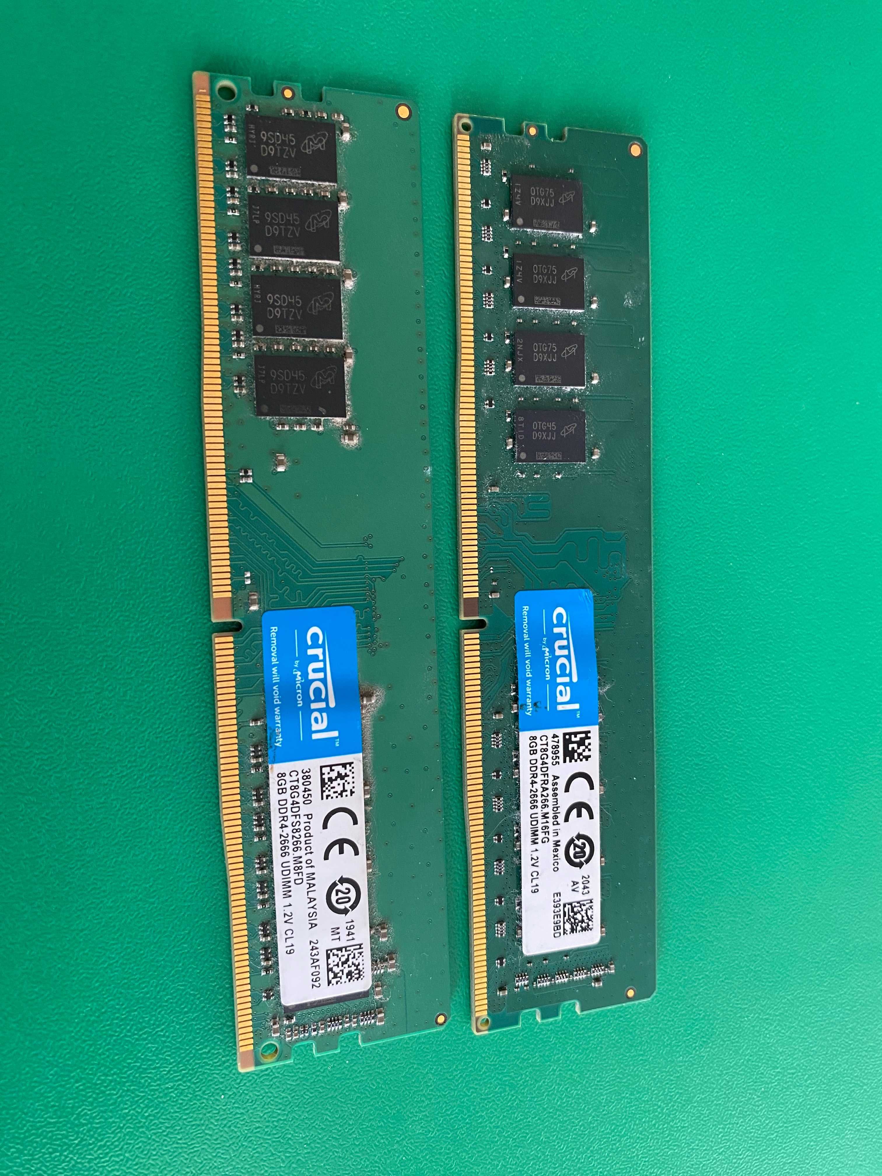 Оперативна пам'ять Crucial DDR4 16GB 2666Mhz