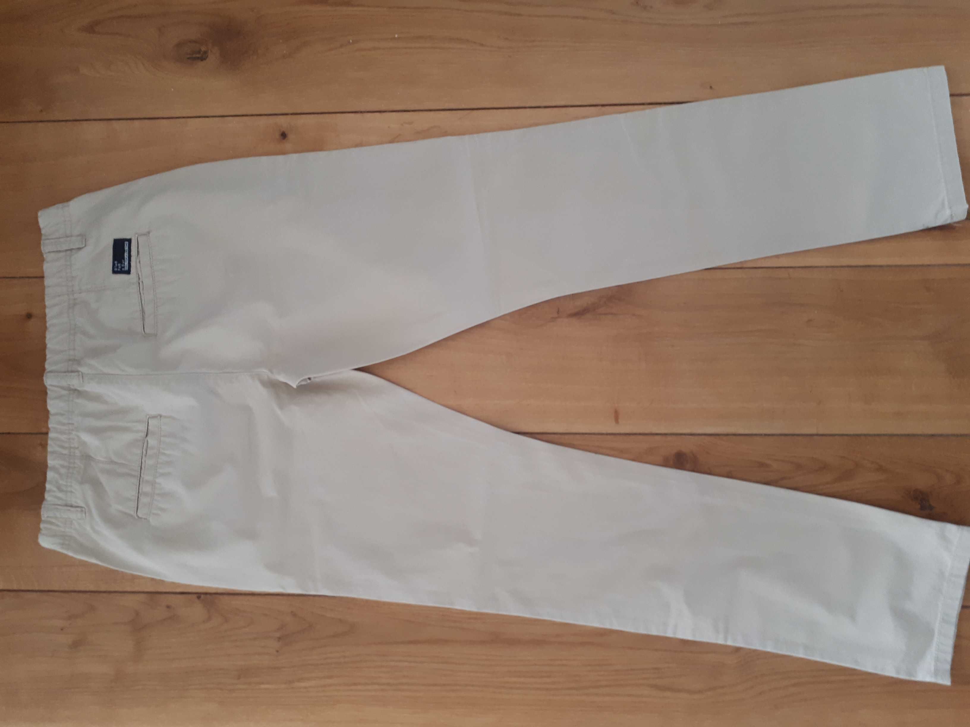 J.nowe spodnie chinos C&A 164 170 jansy beż, ideał