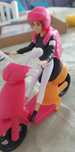 Mała zabawka motor Barbie dla dziewczynki w wieku 3-6 lat