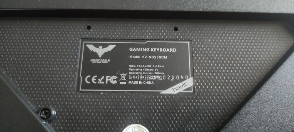 Klawiatura membranowa Havic HV-KB558CM gemingowa