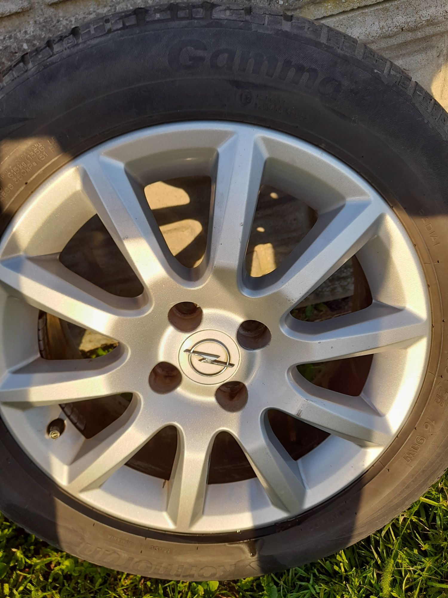 Sprzedam alufelgi z oponami letnimi do astry h  4x100 r16