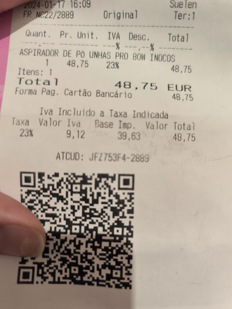 Aspirador Inocos novo