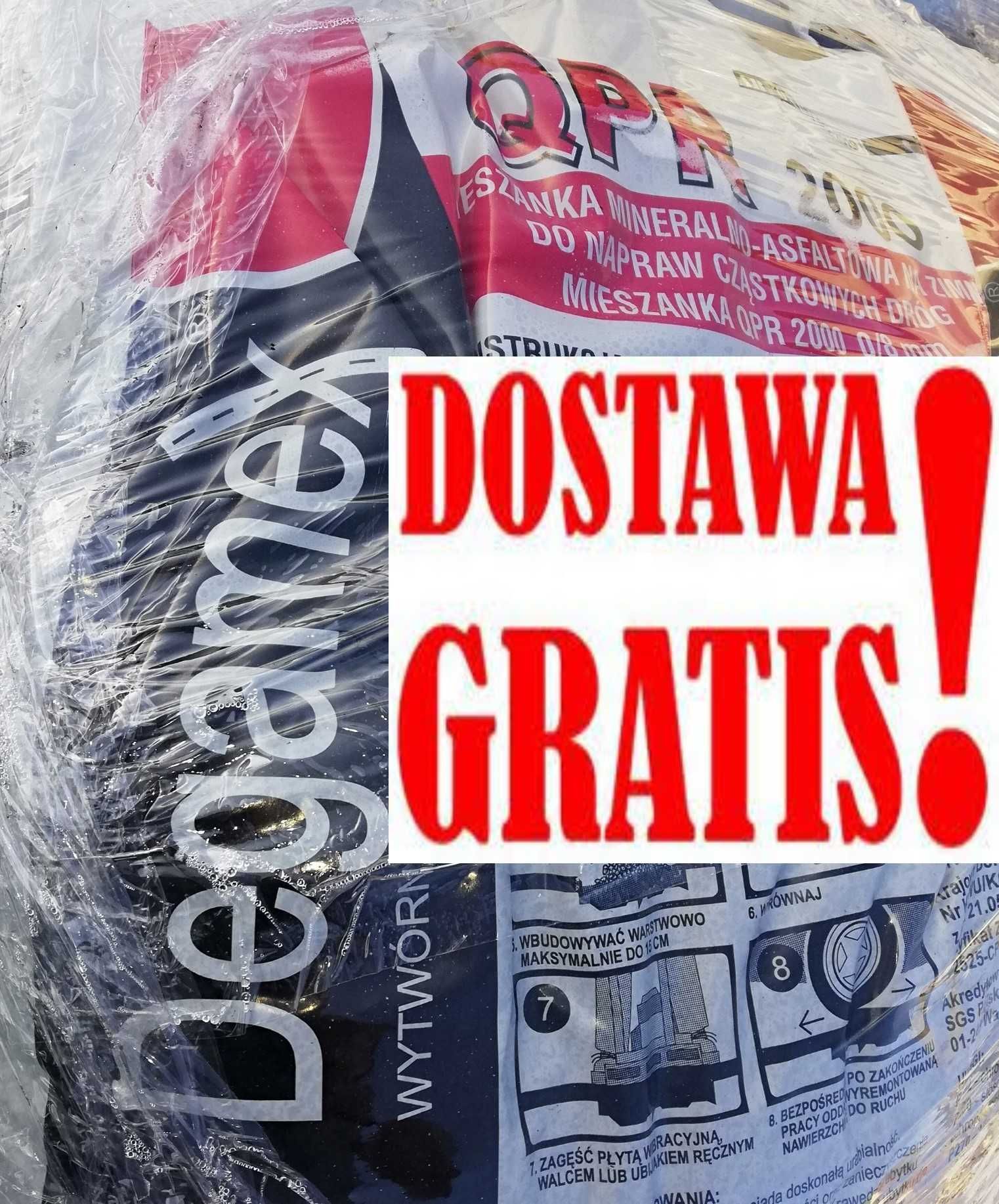 ASFALT DROGOWY NA ZIMNO QPR2000 Producent Degamex Masa Bitumiczna 25KG