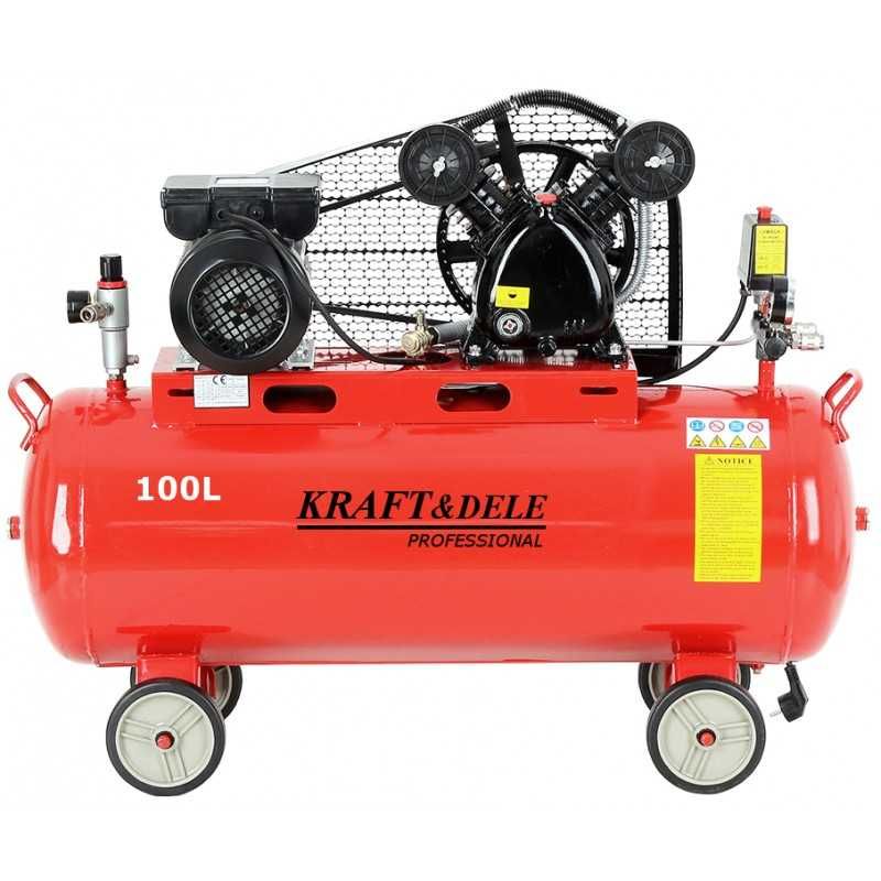 KRAFT&DELE Kompresor Sprężarka Olejowa 100l Dwutłokowy 480l/min KD1472