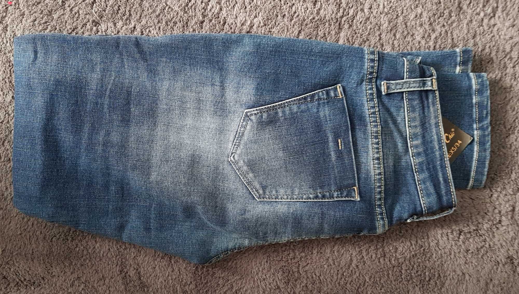Spodnie damskie jeans XS/34 SIMPLY CHIC