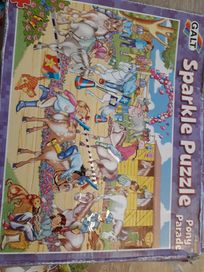 Puzzle blyszczace 60 galt konie