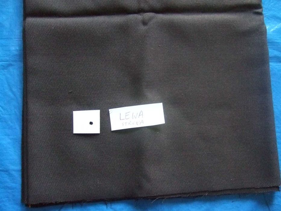 E tkanina bistor brązowy ciemny ukośne prążki kupon 112x 150 cm