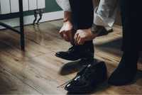 Lakierowane eleganckie obuwie męskie