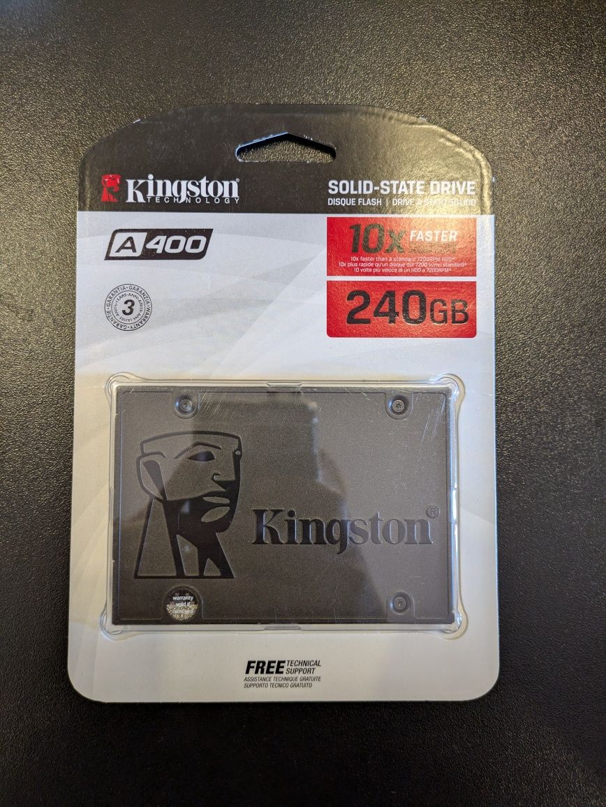 SSD Sata 3 Kingston 240gb, новий в заводській упаковці!