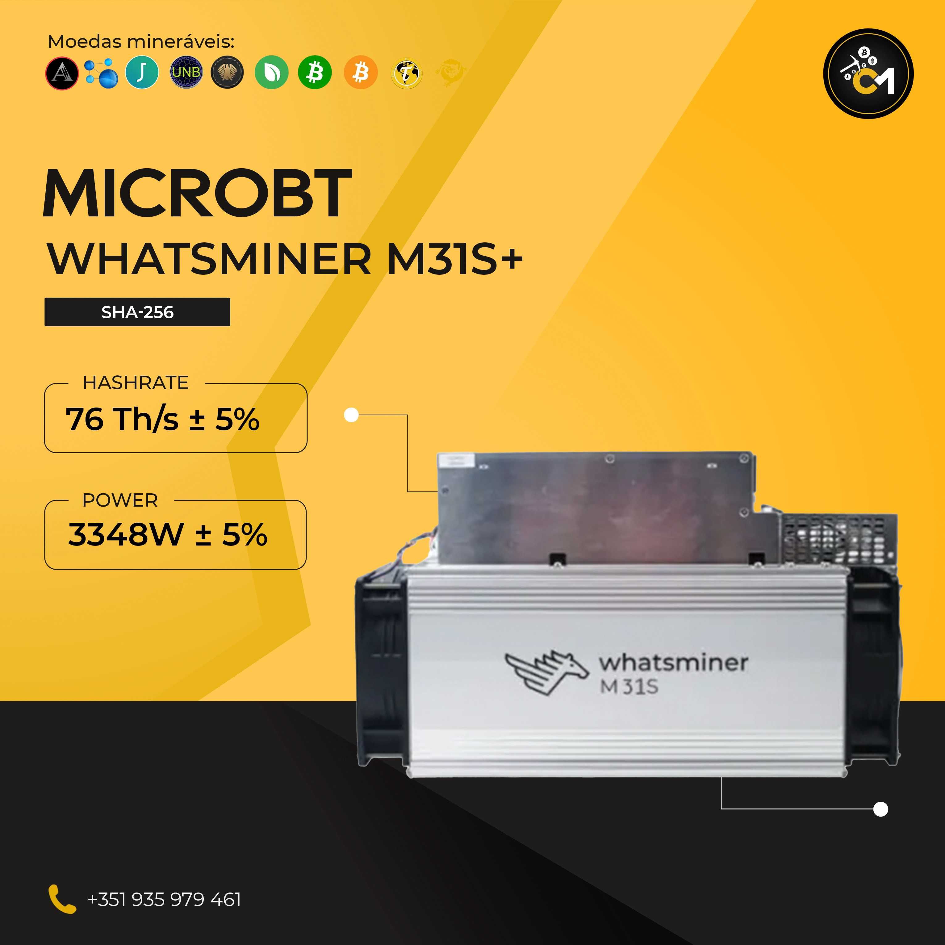 MicroBT Whatsminer M31S+ 76 Th/s