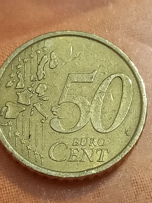 Рідкісна монета. 50 Eyro Cent