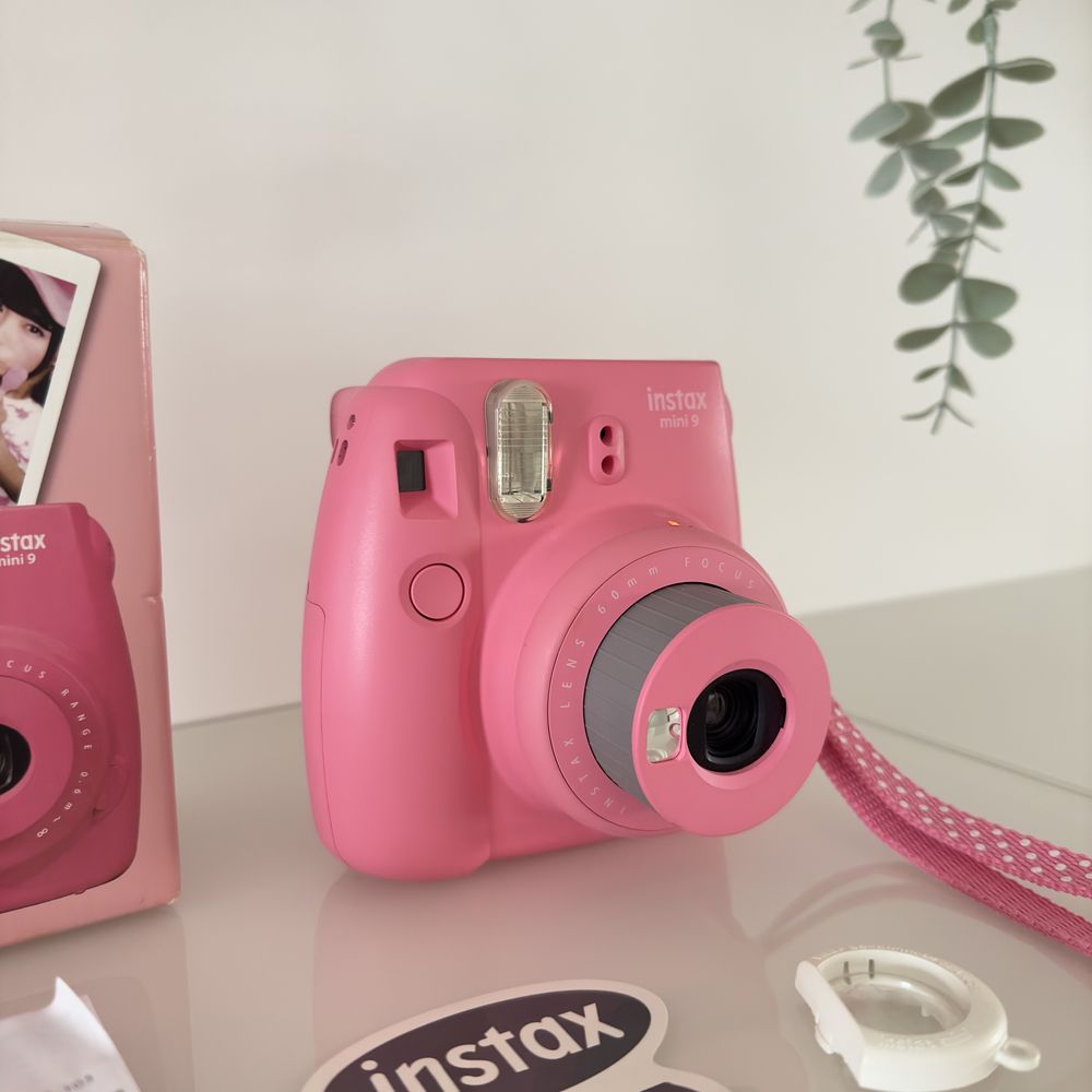 Instax mini 9 cor de rosa