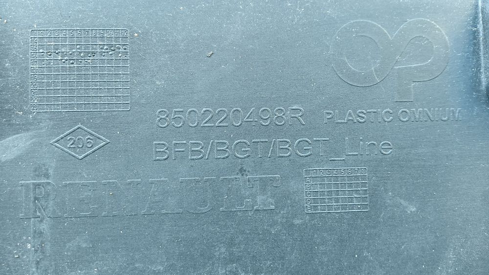 Parachoques Renault Megane 4 GT line para choques 2016