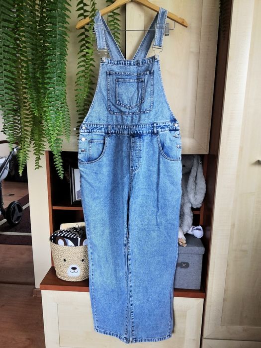 Świetne ogrodniczki jeansowe Shein  XL 42