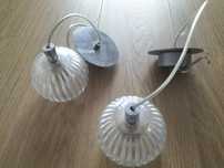 Lampa wisząca szt. 2 szklany klosz